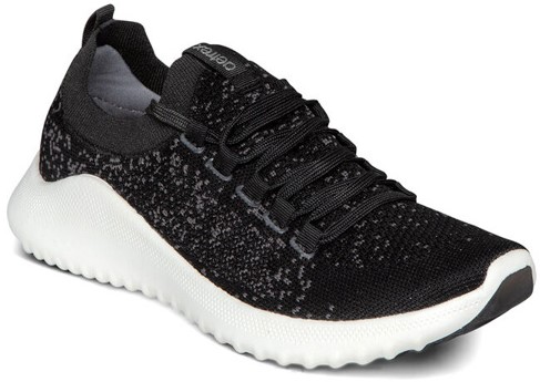 Aetrex Carly Arch Support Sneakers: Black